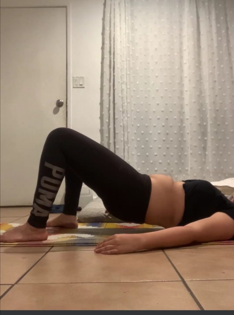 diastasis core pressure bridge exercise